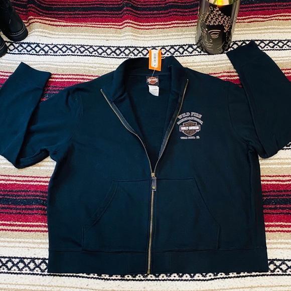 Harley-Davidson Tops - Harley Davidson zip up sweatshirt XL NWT